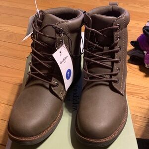Goodfellow & Co Men’s Olive Brown Lace-Up Ankle Boots size 7